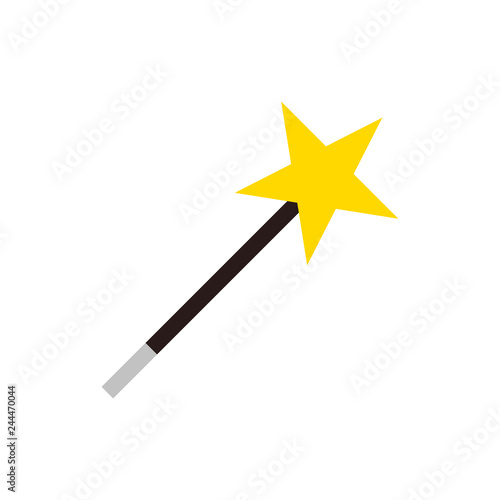 Magic wand vector icon
