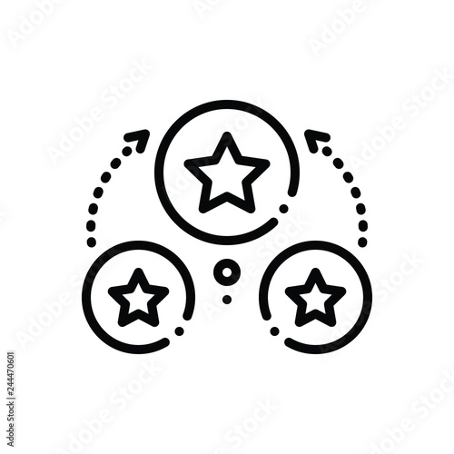 Black line icon for adapt 
