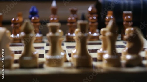 Wallpaper Mural chessboard panorama, pawn move  Torontodigital.ca