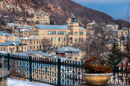 Nymfaio the picturesque traditional village of Greece and a very popular winter destination photo