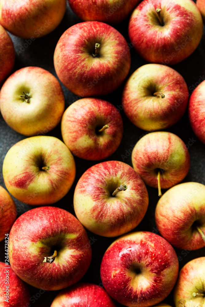 Assortment of royal gala apples ready to be eaten. Assortment of royal gala apples ready to be eaten.