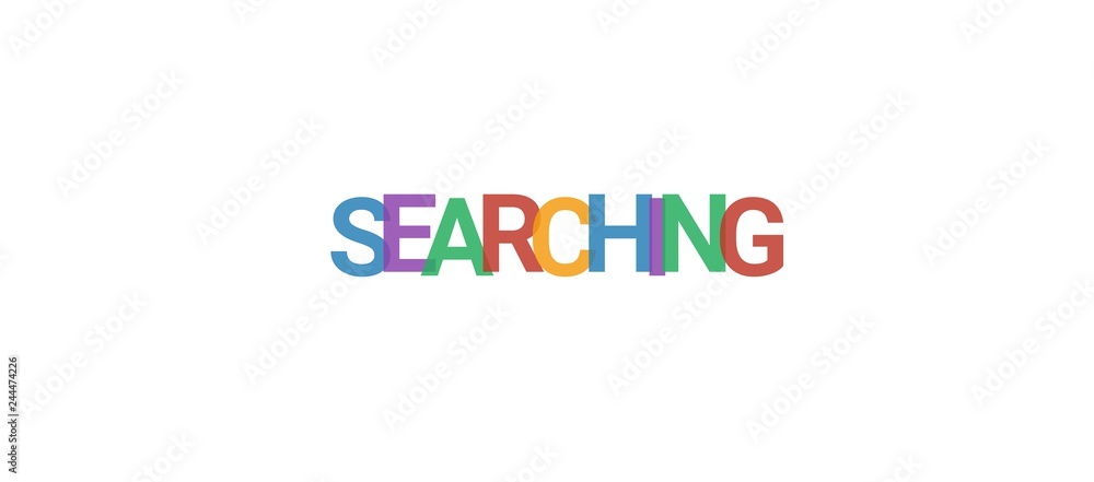 Obraz premium Searching word concept
