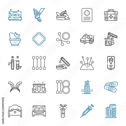 hospital icons set