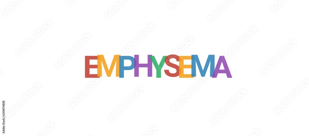 Emphysema word concept Emphysema word concept