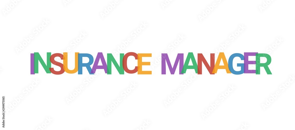 Insurance Manager word concept