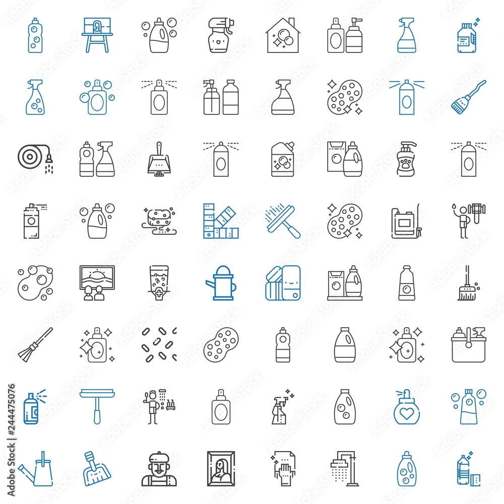 spray icons set spray icons set