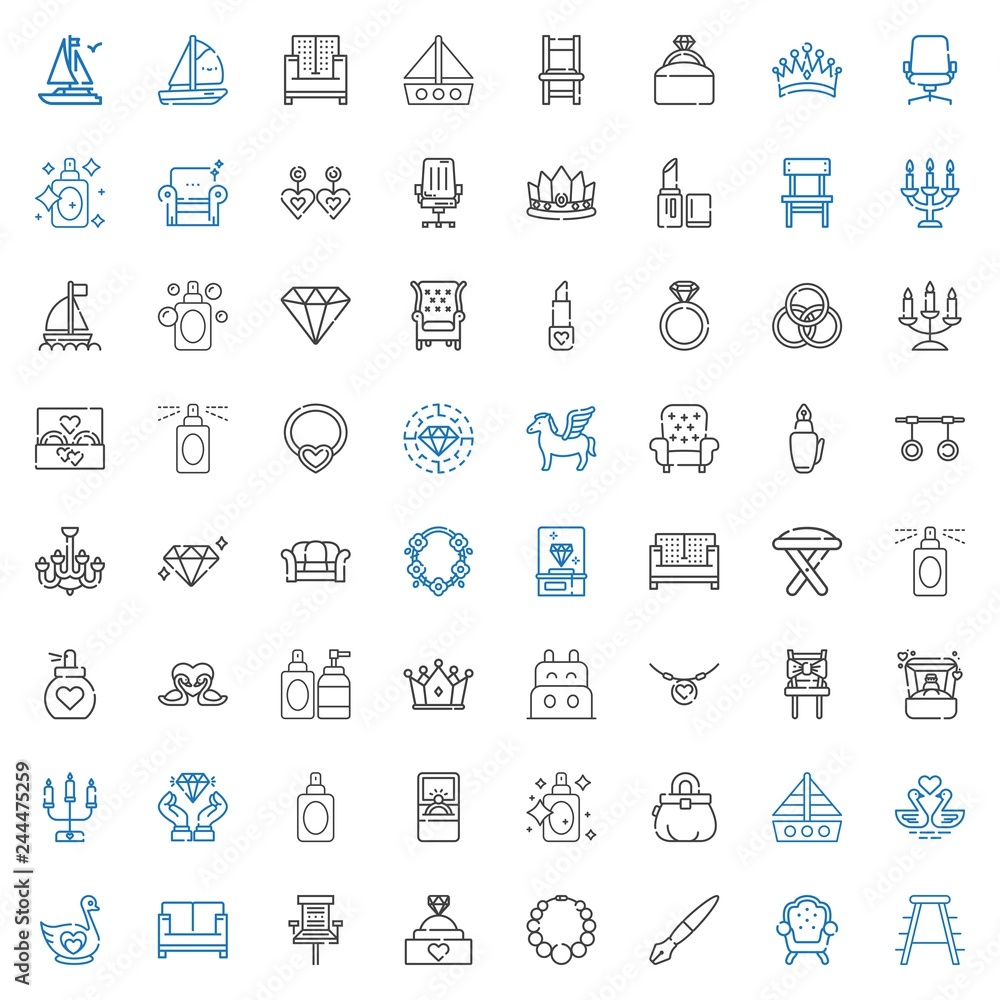 luxury icons set luxury icons set
