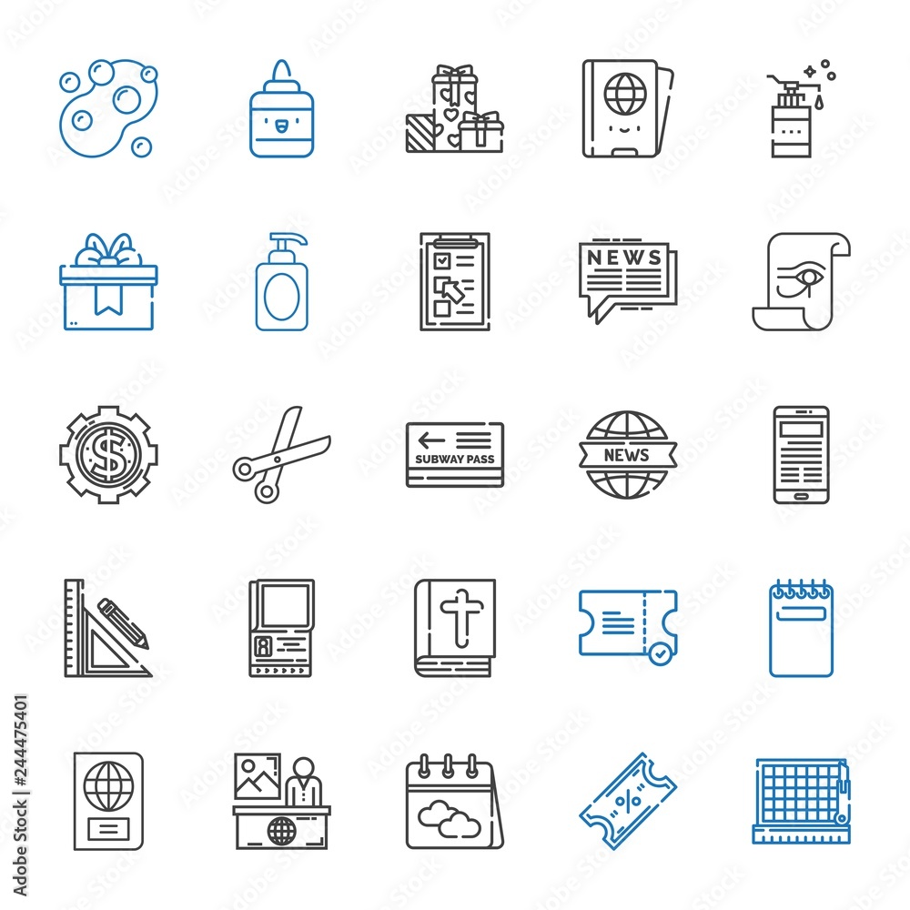 Fototapeta premium paper icons set