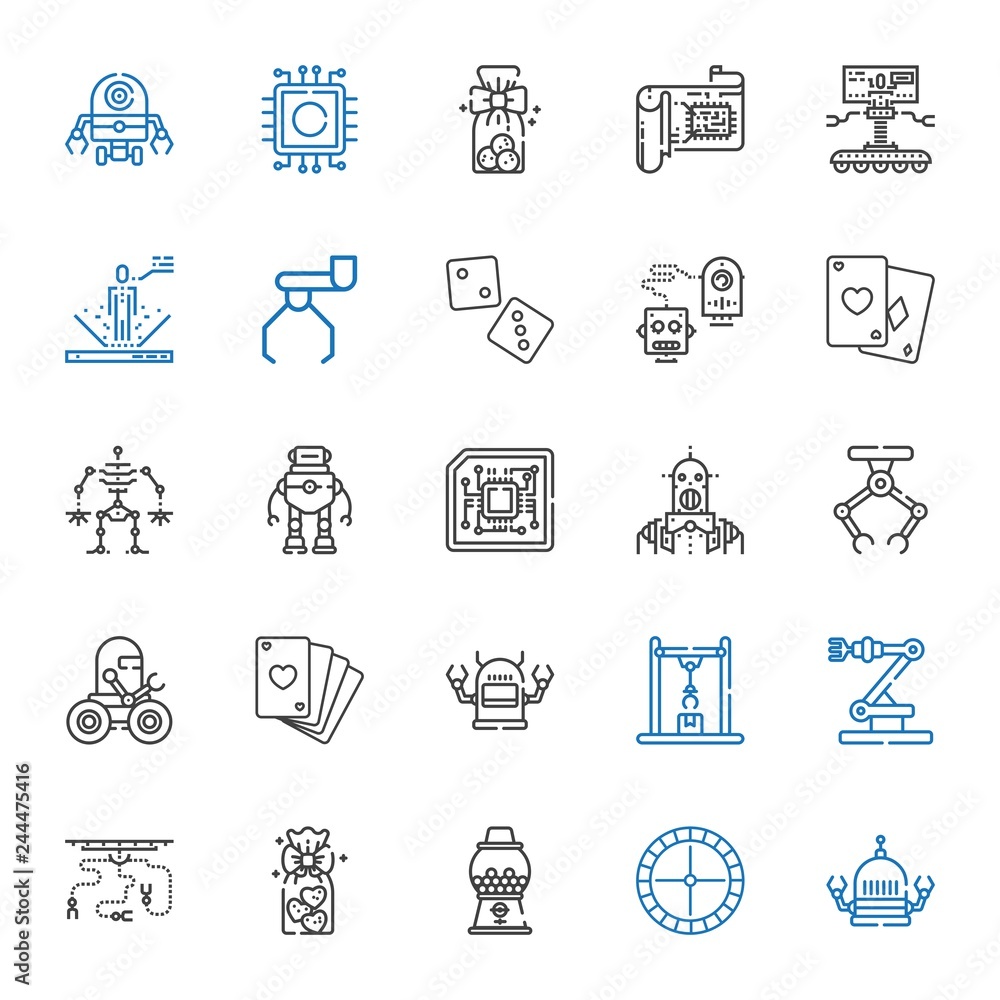 chip icons set