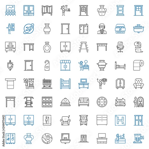 room icons set
