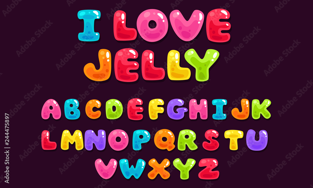 Jelly colorful bold kid font Jelly colorful bold kid font