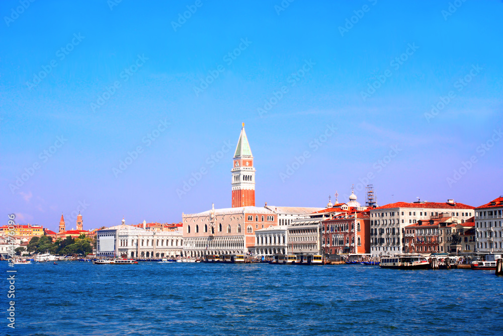 Waterfront view at Doge's Palace, Venice, Italy