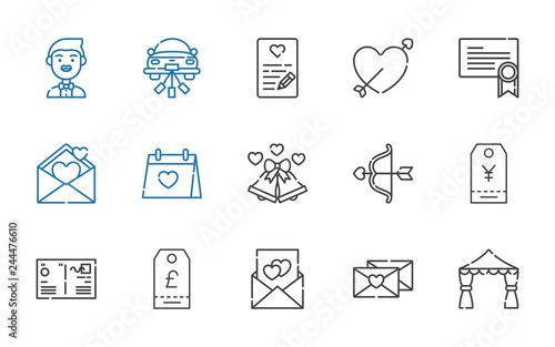 invitation icons set