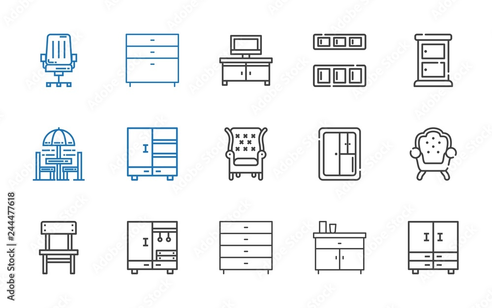 sofa icons set sofa icons set