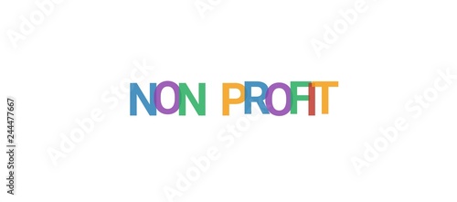 Non profit word concept