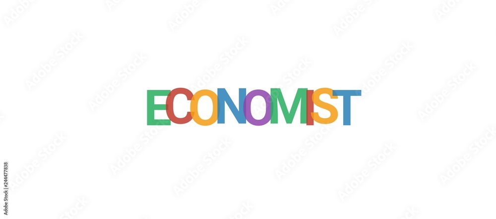 Economist word concept Economist word concept