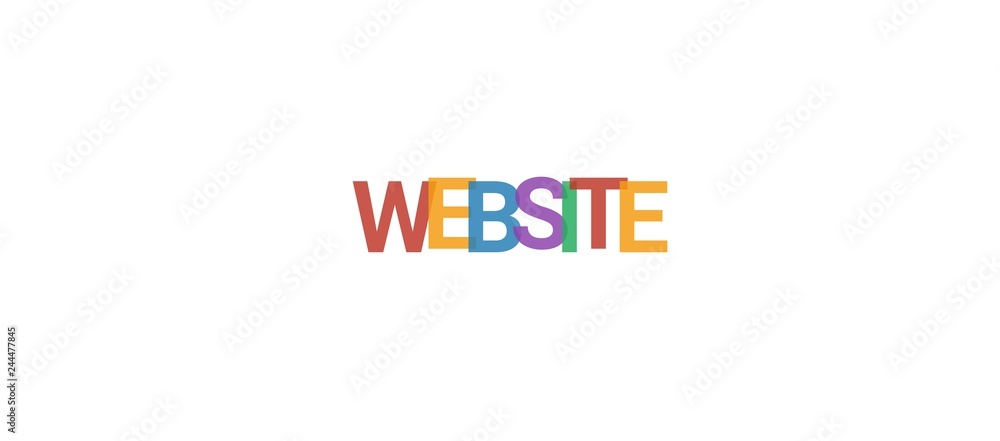 Website word concept Website word concept