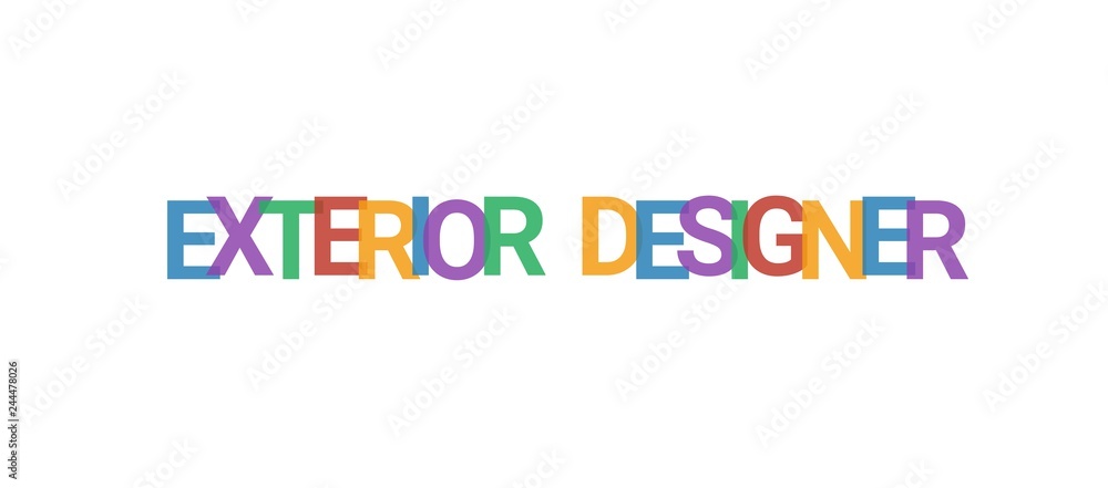 Exterior Designer word concept