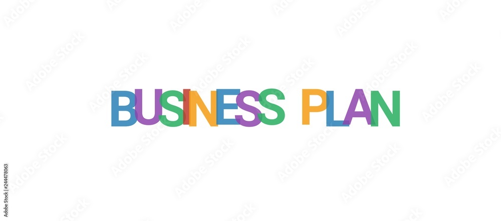 Business plan word concept Business plan word concept