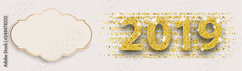 Long Noble Banner Ornaments 2019 Gold Emblem