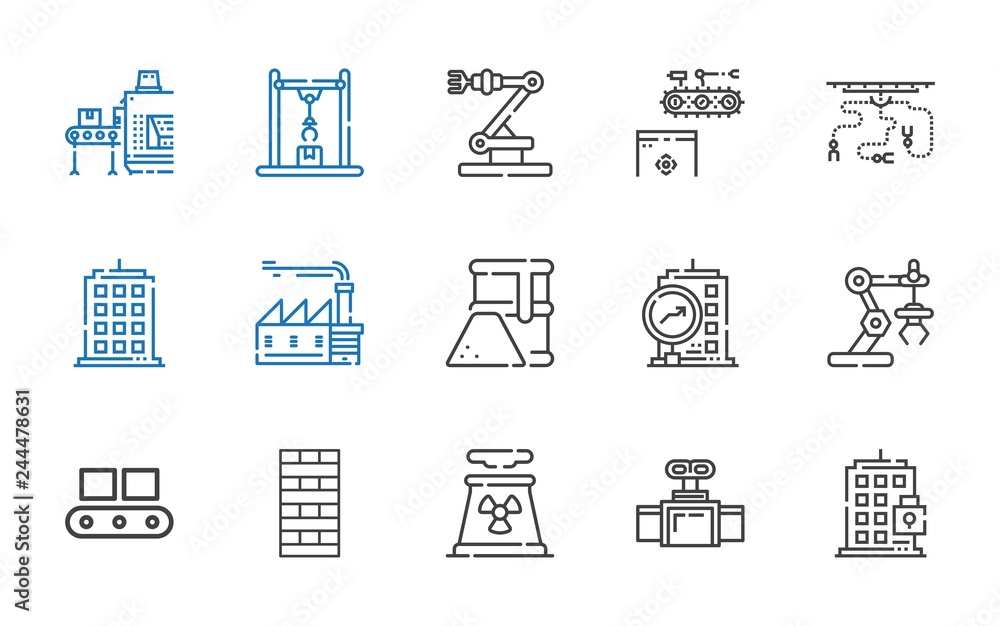 factory icons set