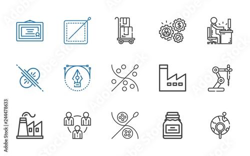 lined icons set