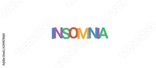 Insomnia word concept