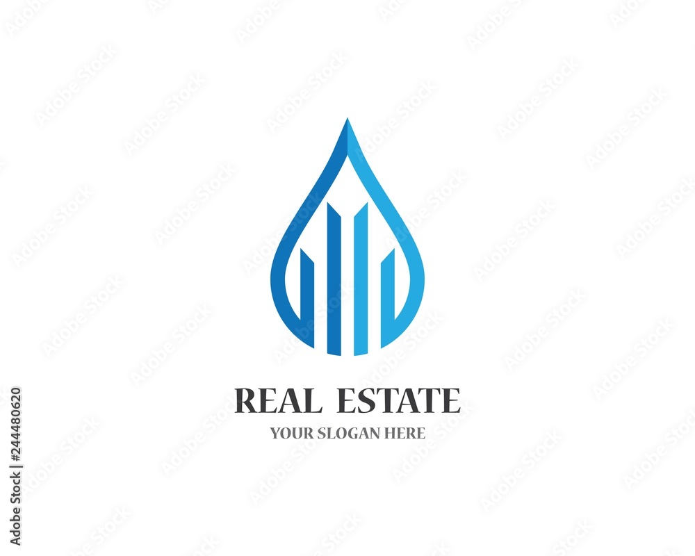 Real estate logo icon illustration Real estate logo icon illustration