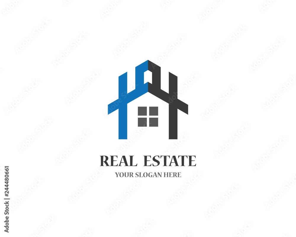 Real estate logo icon illustration Real estate logo icon illustration