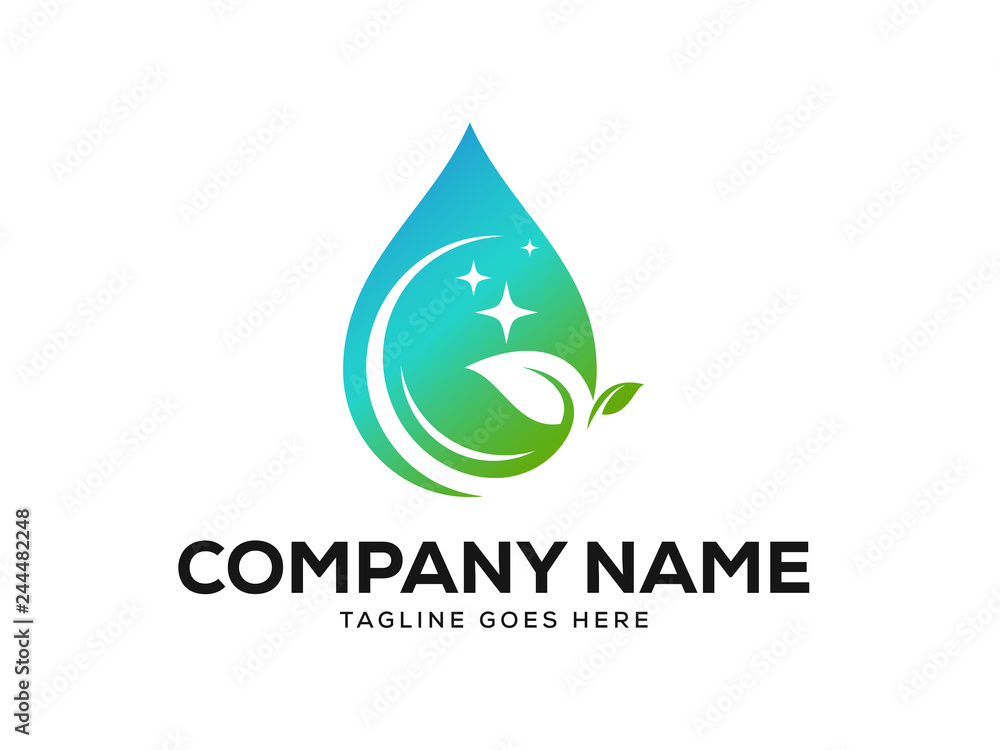 Clean Logo Designs Template Vector, Eco Friendly Logo Designs Concept