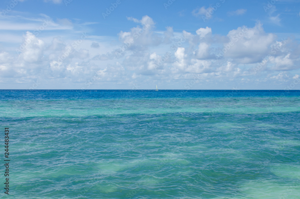 The landscape water turquoise of the Indian Ocean the island of Maldives The landscape water turquoise of the Indian Ocean the island of Maldives