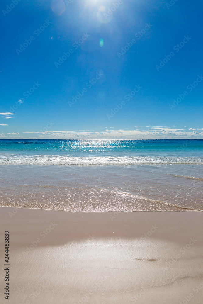 The sun shining over Horseshoe Bay beach, on the island of Bermuda The sun shining over Horseshoe Bay beach, on the island of Bermuda