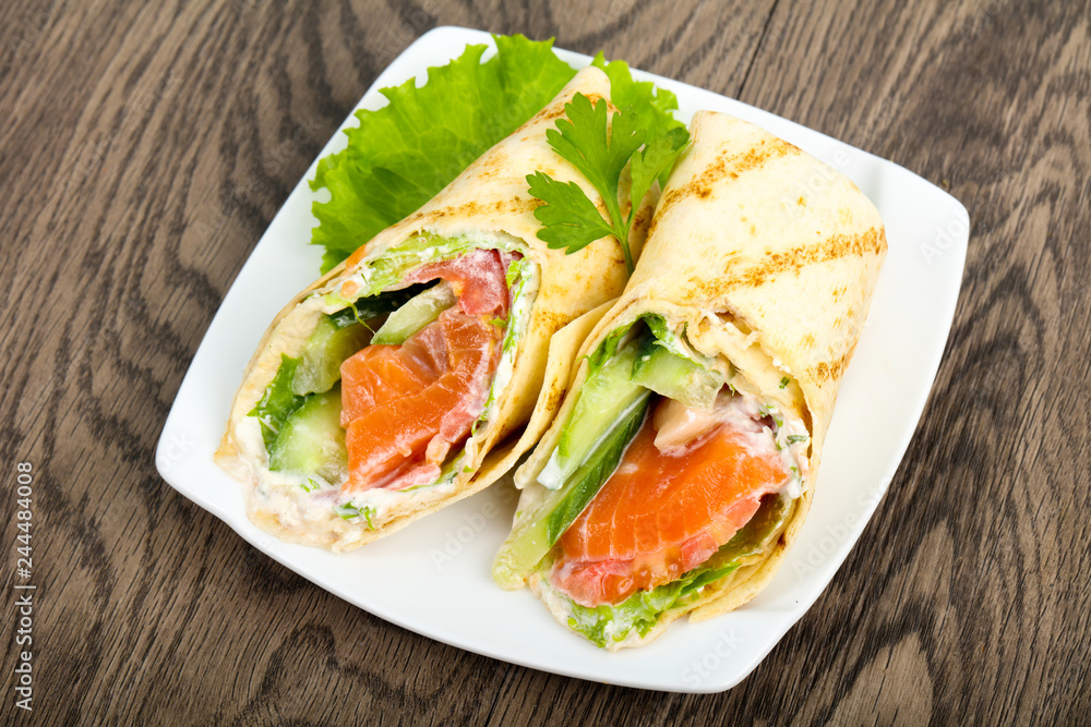 Salmon bread roll Salmon bread roll