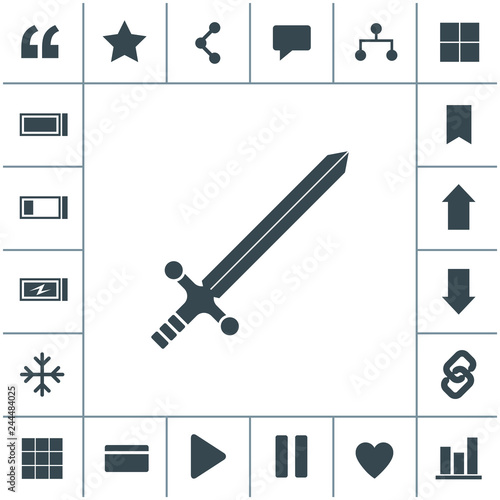 Sword vector icon.