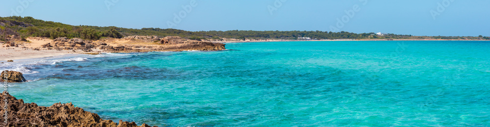 Obraz premium Beach Punta della Suina, Salento, Italy