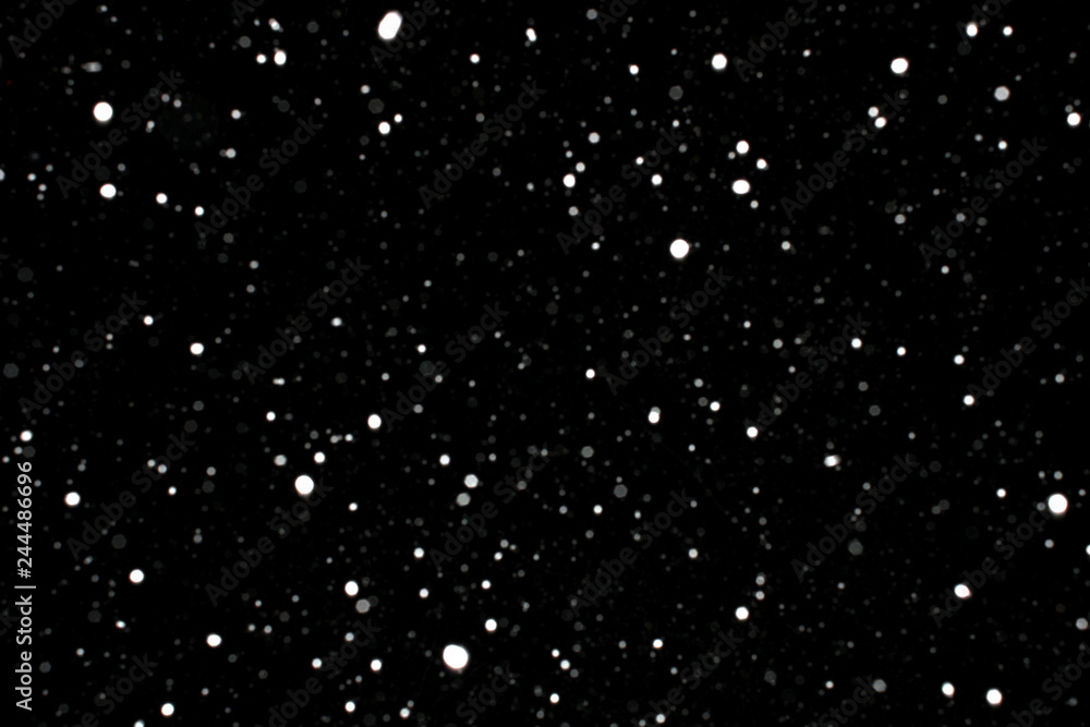 Real snowflakes falling at night Real snowflakes falling at night