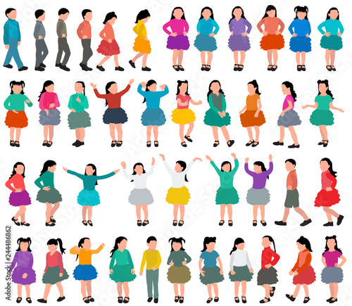  faceless child, set, collection