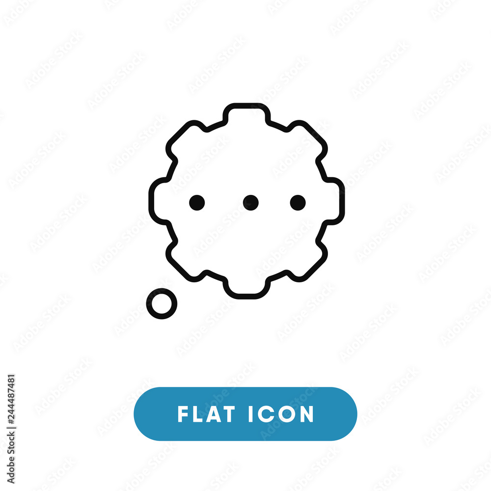 Thought bubble vector icon Thought bubble vector icon