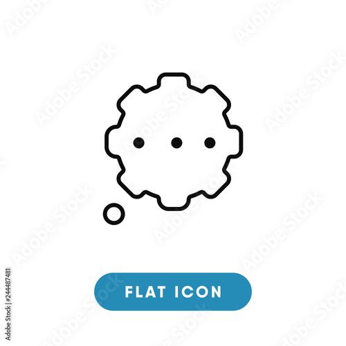Thought bubble vector icon