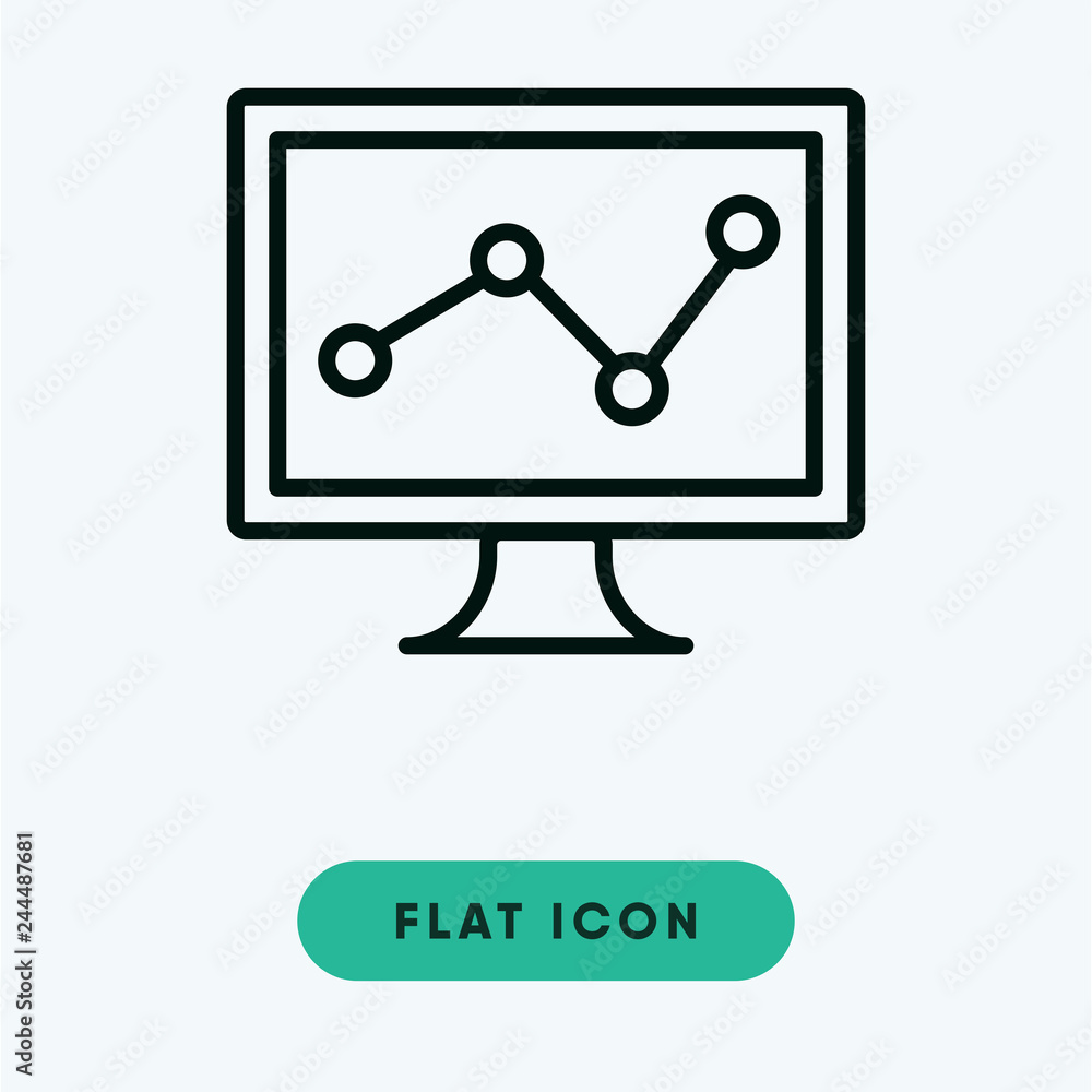 Computer vector icon Computer vector icon