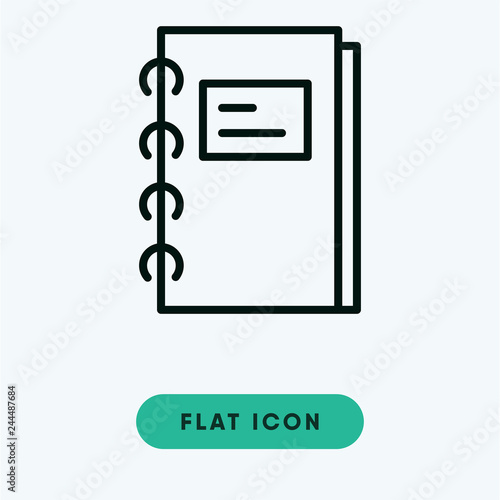 Notebook vector icon