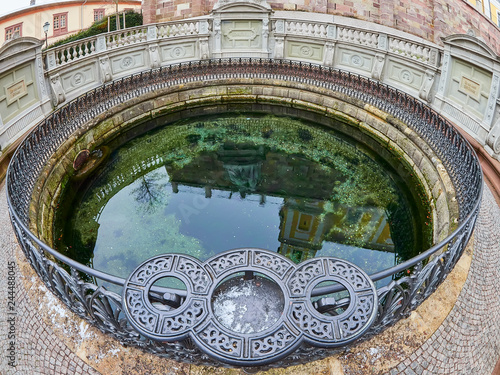 Donauquelle, Spring of greatest European river Danube in Donaueschingen, Germany photo