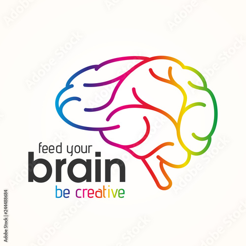 Feed your brain, be creative icon