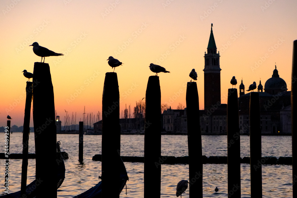 Early morning. St Giorgio Maggiore, Venice, Italy