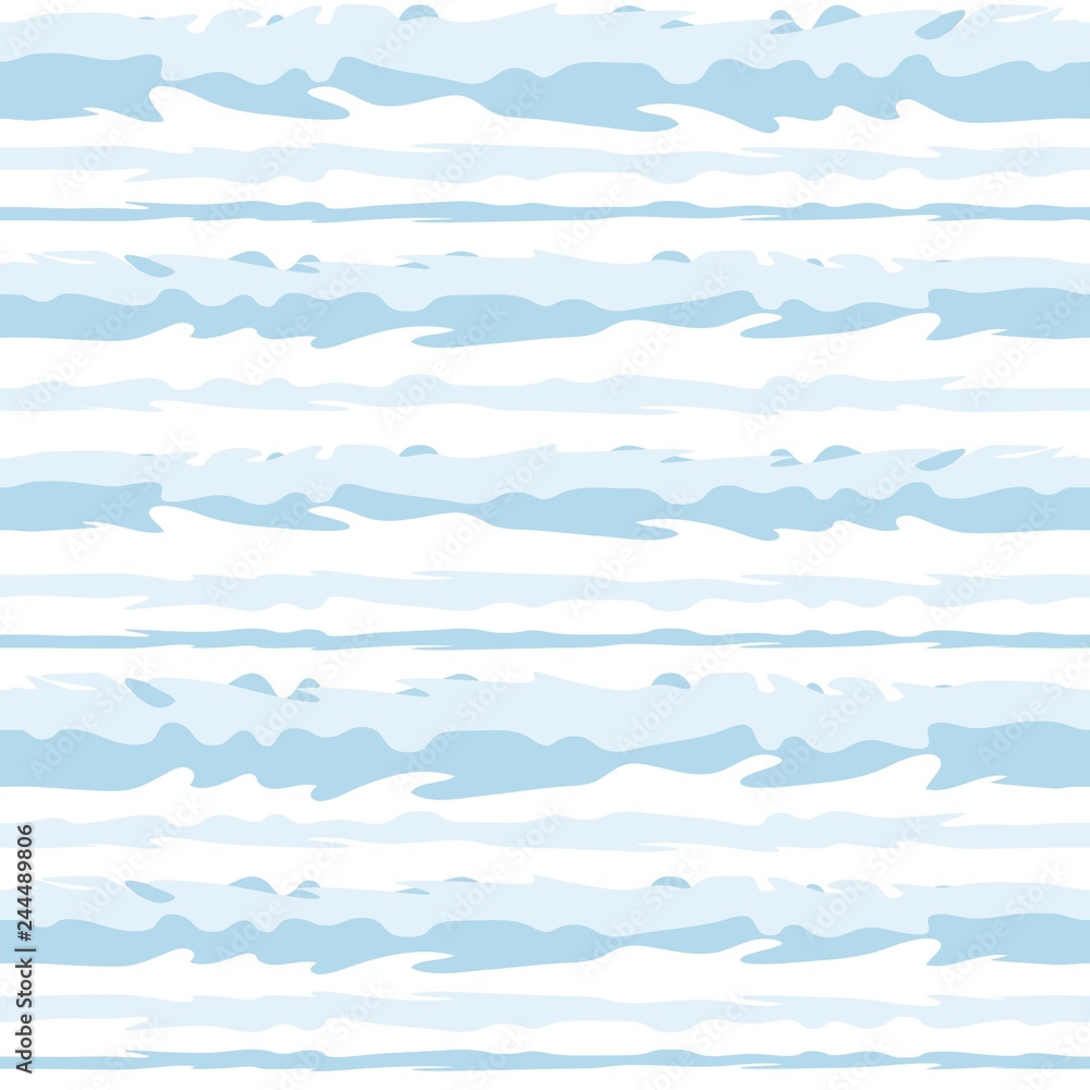 Striped marine seamless pattern. Vector image.