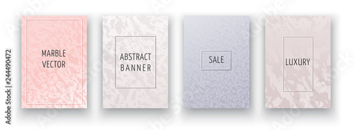 Set of marble backgrounds for wedding, cosmetic, 8 march, parfume shops