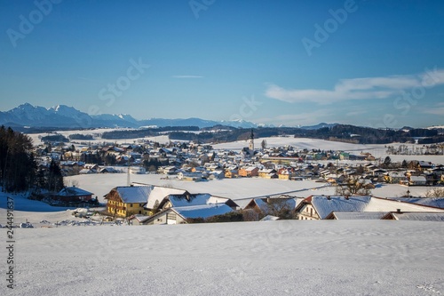 beautiful winter landscape, Köstendorf, Austria
