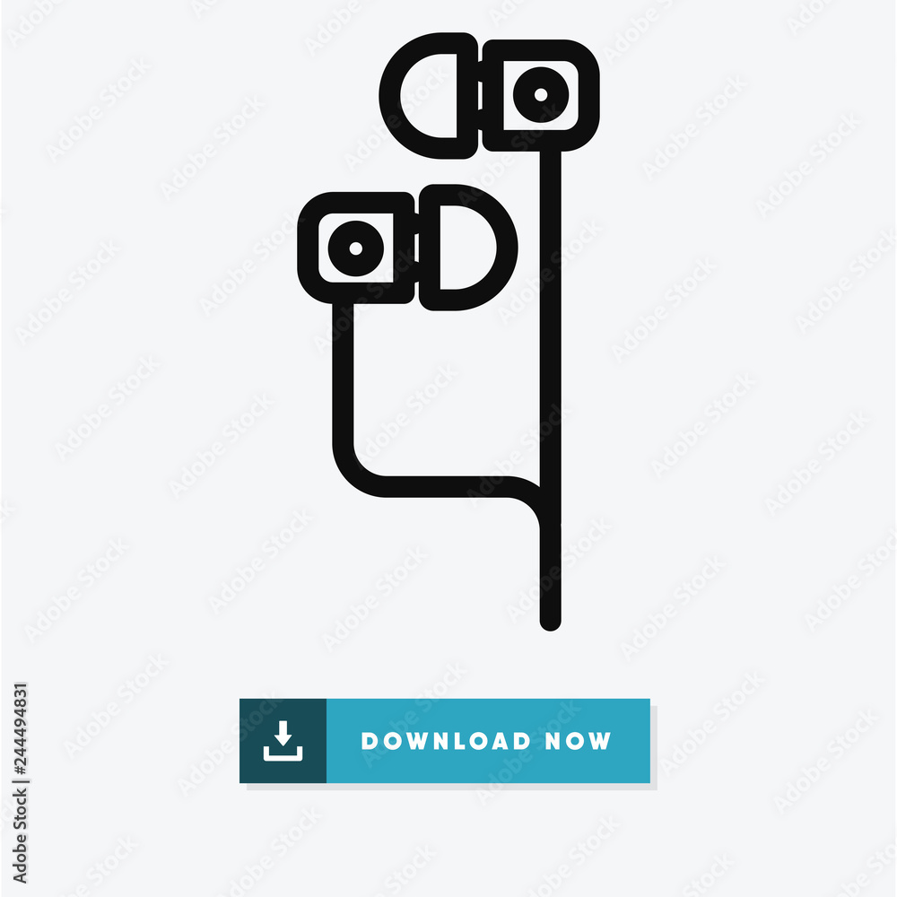 Headphones vector icon Headphones vector icon