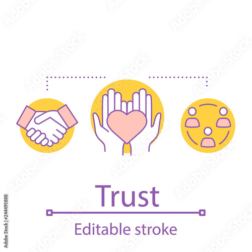 Trust concept icon