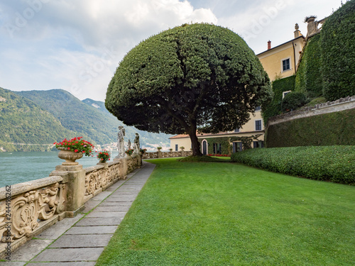 Amazing villa del Balbianello, famous villa in the comune of Lenno, overlooking Lake Como. Lombardy, Italy. September, 2018 © ikmerc